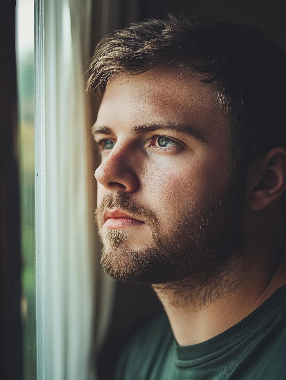 Hopeful man considering bad credit personal loan